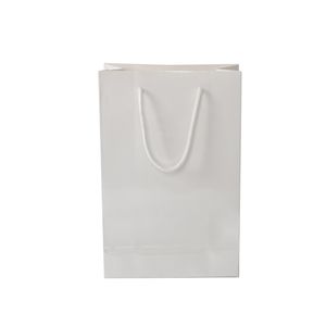 Niestandardowe drukowanie białej tektury torba na prezent papierowy pakiet ubrania urodzinowy festiwal świąteczny impreza torba na prezent A388