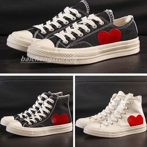 Alle Schuhe CDG Canvas Play Love With Eyes Hearts 1970 1970er Jahre Big Eyes Beige Schwarz Classic Casual Skateboard Sneakers 35-44 b8