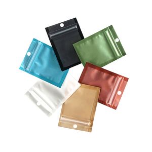 bolsa de papel alumínio colorido bolsa de zíper selvagem de um lado traseiro de plástico traseiro bolsa de bolsa de embalagem de plástico