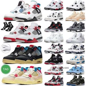 2023 Jumpman 4s 4 Black Canvas basketskor University Blue Military Black Cat Red Thunder White Oreo Infrar￶d blixtnedslag Cool Grey Neon