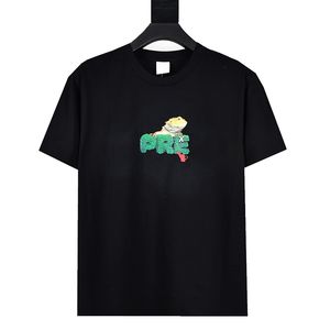 22SS New Limited Lizard Herren T-Shirts Green Plant Box Letter T-Shirt Sommer Klassisch High Street Solid T-Shirts Mode Lässig Atmungsaktiv Paare Kurzarm TJAMMTX14