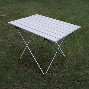 Camp Furniture Portable Table Foldable Folding Camping Hiking Desk Computer Bed Traveling Outdoor Picnic Al Alloy Ultra-light 230210