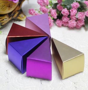 Emballage cadeau 10 pièces 8 couleurs boîte en papier bonbons créatifs faveur de mariage Kraft chocolat boîtes d'emballage 9.5x6x5.5cm1