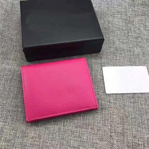 Yeni deri çok renkli cüzdan çantası çapraz tahıl cowhide cüzdan kısa cüzdan kartı tutucu ms mens klasik toka cep 204310d