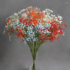 Dekoratif çiçekler küçük taze simülasyon yıldızlı oturma odası ev çiçek aranjman sahte düğün dekorasyon buket