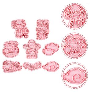 Baking Tools Molds Cookie Stamps Stamp Dessert 3D Diy Cartoon Mooncake Festival Decorative Pastry Funny Chocolate Candy Press Biscuit