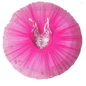 Stage Wear Rose Ballet Tutu Skirt Dress Children's Swan Lake Costume Kids Belly Dance Clothing Professional