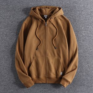 Erkek Hoodies Sweatshirts Sonbahar Erkekler Sweatshirt Kapüşonlu Moda Temel Düz Renk All Matched Gençlik Erkek Ceket Koşuyor Spor Hırka Kıyafetleri Tops 230209