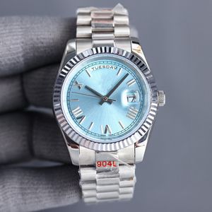 41mm erkek otomatik saatler tüm paslanmaz çelik mekanik kol saatleri çiftler klasik izle gündelik iş hediyeleri montre de lüks