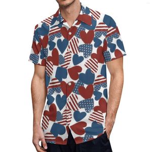 Męskie koszulki męskie MENS Fashion Walentynki Dzień 3D Digital drukowane pojedyncze impreza Camisas de Hombre Art Print Lose Flower