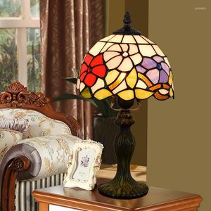 Table Lamps Glass Cover Tete De Lit Heart Lamp Tiffany Green Ceramic Nightstands Gold