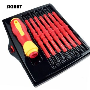 Hand Tools SKIUNT Insulated Screwdriver Set Screw Driver Bit Magnetic Phillips Slotted Screwdrivers Screw Holder For Electrician Hand Tools 230210