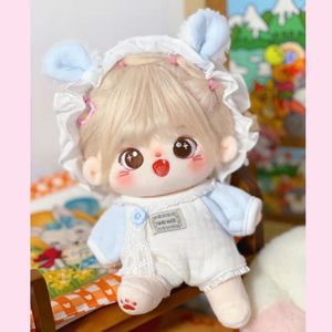 Lalki ręcznie robione 101520 cm 2PC Dollowe ubrania urocze kombinezon Rabbit Opaska na głowę kpop pluszowe lalki strój