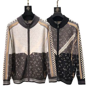 Men's Jackets Spring and autumn new fashion sweater cardigan technology zipper jacket men's jacket baseball team jacket letter stitching embroidery loose casual