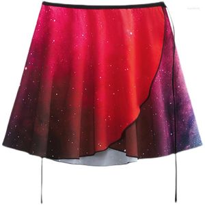 Wear Ballet Dance Dance Skirt da donna da donna Shining Sky Starry Adult A-Lyric Lyric elegante