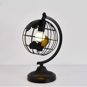 Table Lamps Modern Nordic E27 Simple Lamp Iron Globe Beside For Bedroom Living Room Lights Home Decor Study Desk