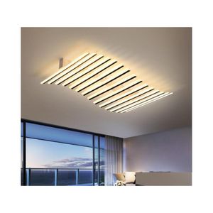 Ceiling Lights Modern Led Lamp Chandelier With Remote Control Lighting For Living Room Kitchen Bedroom Dining Home Decorative Fixtur Dhrap