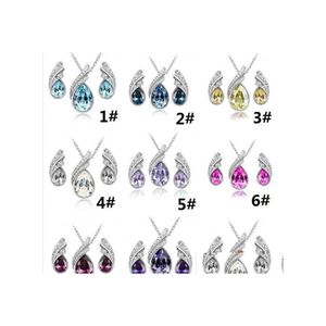 Earrings Necklace Bridesmaid Jewelry Sets Indian Crystal Earring And Women Party Set Drop Delivery Dh4Gx