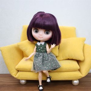 Dolls ICY DBS Blyth Middie Doll Joint Body 20CM Customized Doll Nude doll or Full Set Includes Clothes Shoes DIY Toy Gift for Girls 230210