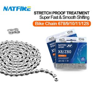 Cykel 6 7 8 9 10 11 12 hastighet Velocidade Electropated Silver Gold Bicycle Mountain Road MTB Chains Del 116 Länkar 0210