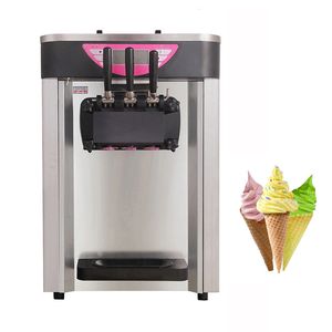 Desktop Soft Ice Cream Machine Commercial Ice Cream Makers 3 Flavors Gelato Making Machines