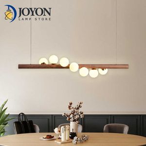 Modern Led Glass Pendant Multi Ball Ceiling Hanging Lamp Lights for Living Room Bedroom Decor Loft Restaurant Suspension 0209