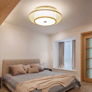 Lights Chinese Style Pendant Wood Ceiling light Large size Living Room Bedroom Light Foyer kitchen Fixtures lights 45/50/60cm 0209