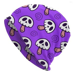 Berets Skull Grushress Beanie Bonne Bonnet вязание шляпы женщин Мужчины крутые грибы грибы