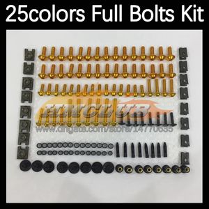 268PCS完全なMoto Body Full Screws Kit for Kawasaki Ninja ZX-636 ZX-6R ZX 6R 6 R CC ZX636 ZX6R 98 99 1998 1998 1999モーターサイクルフェアリングボルト