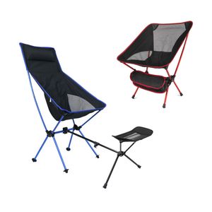 Camp Furniture Detachable Portable Folding Moon Chair Outdoor Camping Chairs Beach Fishing Chair Ultralight Travel Hiking Picnic Seat Tools 230210