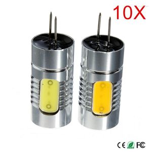 Süper Parlak AC/DC12V G4 LED Ampul 5W Cob Araba RV Tekne Lambası Sıcak Beyaz/Serin Beyaz Spot Işığı 10 PCS