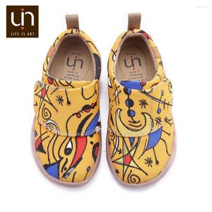 Athletic Shoes UIN Sunset Bird Design Painted Little Kids Canvas Easy Hook & Loop Sneakers For Boys/Girls Fashion Flats