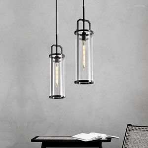 Pendant Lamps Chandelier For Dining Room Industrial Style Copper Dyed Black Vintage Kitchen Mid Island Tea Bar Lamp Living Sets