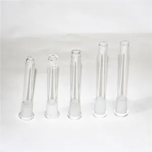 diffusore downstem in vetro con adattatore per bong in vetro da 18 mm maschio a 14 mm femmina con stelo inferiore per tubi per fumare acqua in vetro Bong