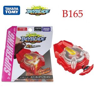 Tomy Tomy Beyblade Süper Kral Gyroscope B-165 Kırmızı Spark Beyblade Patlamadan Başlatıcı Oyuncaklar Erkekler 230210