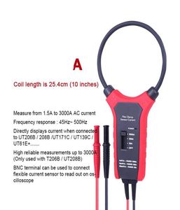 Klemmeters 3000A flexibele AC -ammeter oscilloscoop multimeter stroomsonde9358044