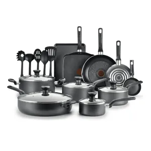 T-fal Easy Care Nonstick Cookware 20 Piece Set Dishwasher Safe