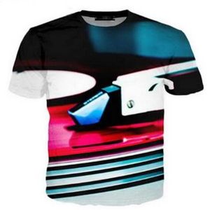 Cool Rock DJ 3D Funny Tshirts New Fashion Men Women 3D Print Character T-shirts T shirt Feminine Sexy Tshirt Tee Tops Clothes ya10311w