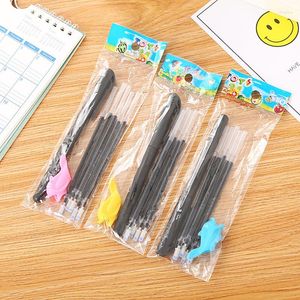 Automatisk Fade Pen Kit 4PCS Distering Offill Invisible Blue Ink Gel Magic Pens Handwriting Practice Tools Set leverans 040367