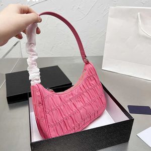 Elegancka retedycja 2005 Women Designer nylonowe torby hobo wytłaczany wzór górny uchwyt