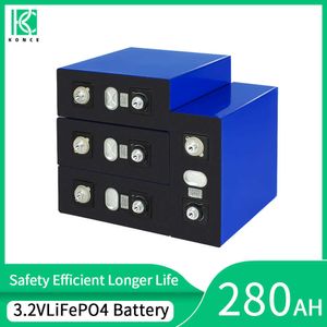 3.2V 280AH Lifepo4 Battery Lithium Iron Phosphate Rechargeable DIY Cell For Solar Battery RV EV Golf Carts Yacht Boat Forklift