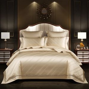 Bedding Sets Luxury 1500TC Cotton Jacquard Queen King Set Cober