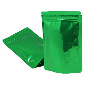 200 st /parti färgglada mylar återförslutbara förpackningsväskor dragkedja lås mat förvaringspåsar för zip dopack självförsegling lås livsmedelspaketpåsar