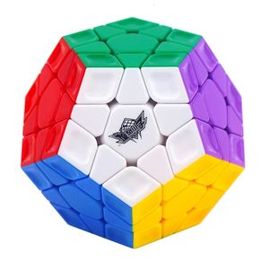 Novel Games Cyclone Boy Megaminxeds Magic 3Layers Wumofang Speed ​​Megaminx Professional Puzzle Toys for Children Children Gift 230210