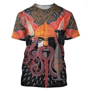 Men's T Shirts Men's Viking Armor 3D Printed T-shirt Street Gentleman Casual Harajuku Short-sleeved Shirt And Women's Summer