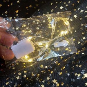 3.3ft 20 LED Mini Su Geçirmez Peri Dize Işıklar Bakır Tel Ateşli Yıldızlı Lightys Düğün Partys Masonlar Kavanoz El Sanatları Noel Süslemeleri Sıcak Beyaz Oemled
