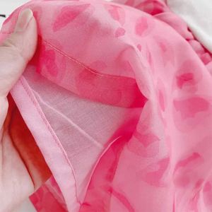 Conjuntos de roupas moda meninas rosa leopardo impressão roupas conjunto verão crianças protetor solar camisa longa shorts pcs terno anos crianças outfits
