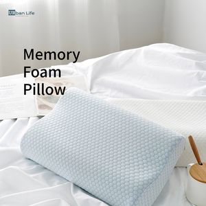 Pillow URBANLIFE Memory Foam Cervical Pillow Ergonomic Orthopedic Neck Pain Pillow for Side Back Stomach Sleeper Remedial Pillows 230211