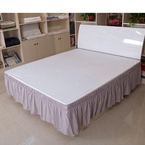 Saia de cama para casa de cama saia de cama elástica lençal capa de cama de cama sem superfície couvre iluminad el leito de cama protetor 230211