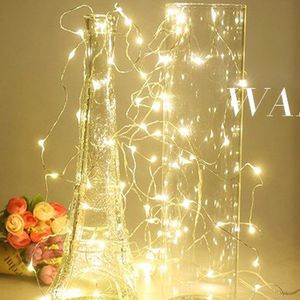 6.6FEET STARRY STRING LIGHTS 20マイクロLED銀色の銅線2PCS CR2032バッテリーが含まれていますウェディングセンターピースパーティークリスマステーブル装飾RGBクレスチ